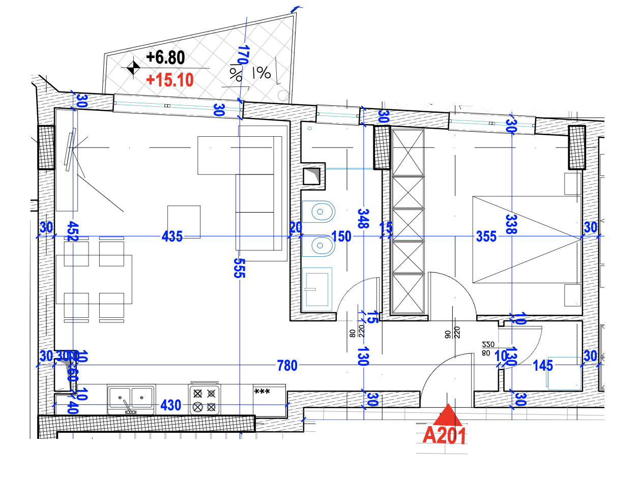 Himarë — 1+1 Apartment 63 m²