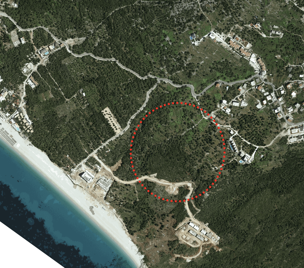 Tabor — Satellite map of site